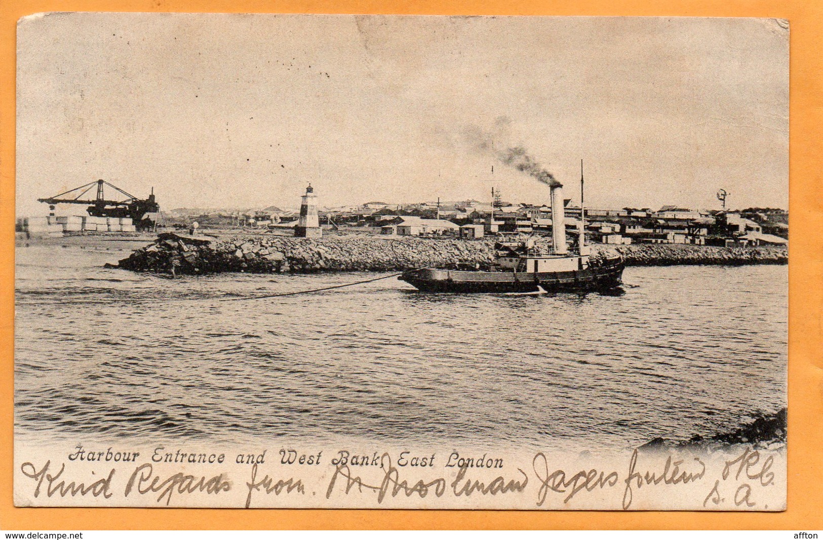 East London South Africa 1905 Postcard Mailed - Zuid-Afrika