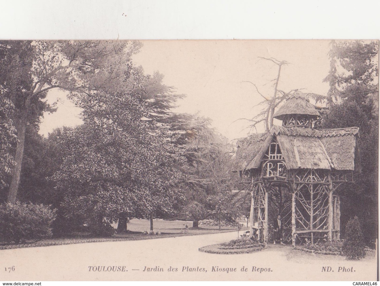 CPA - 176. TOULOUSE - Jardin Des Plantes, Kiosque De Repos - Toulouse