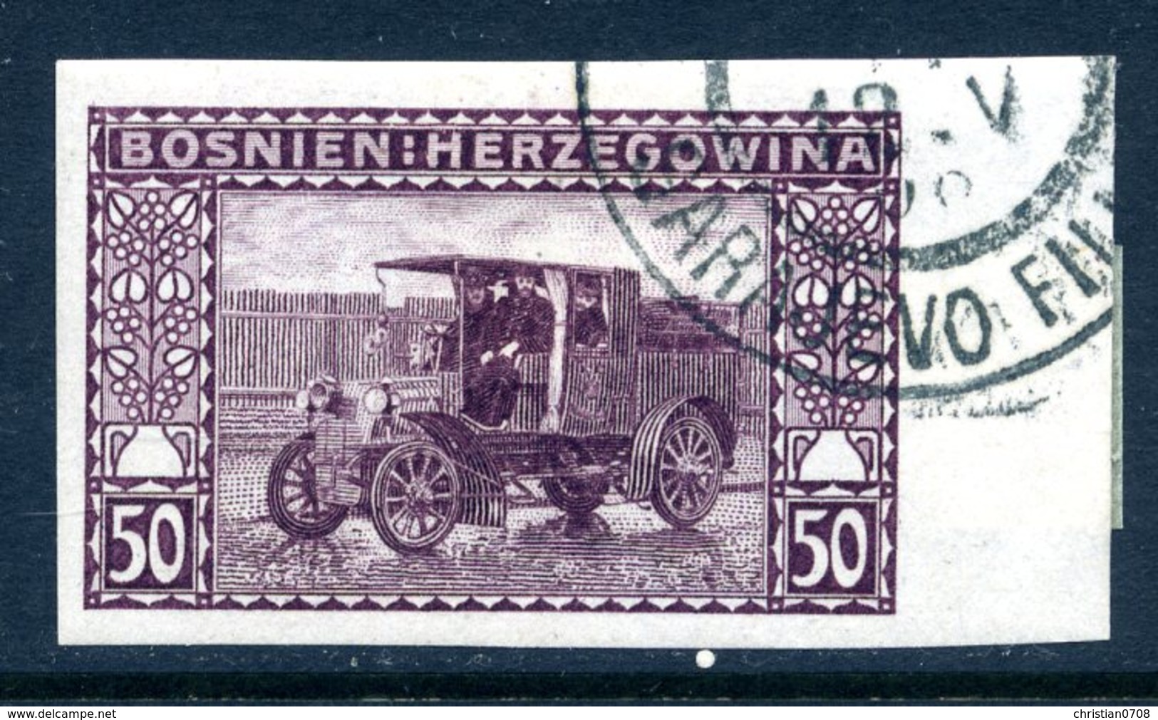 Bosnien-Herz. Mi. 41 Ungezähnt, Randstück, Gestempelt - Bosnien-Herzegowina