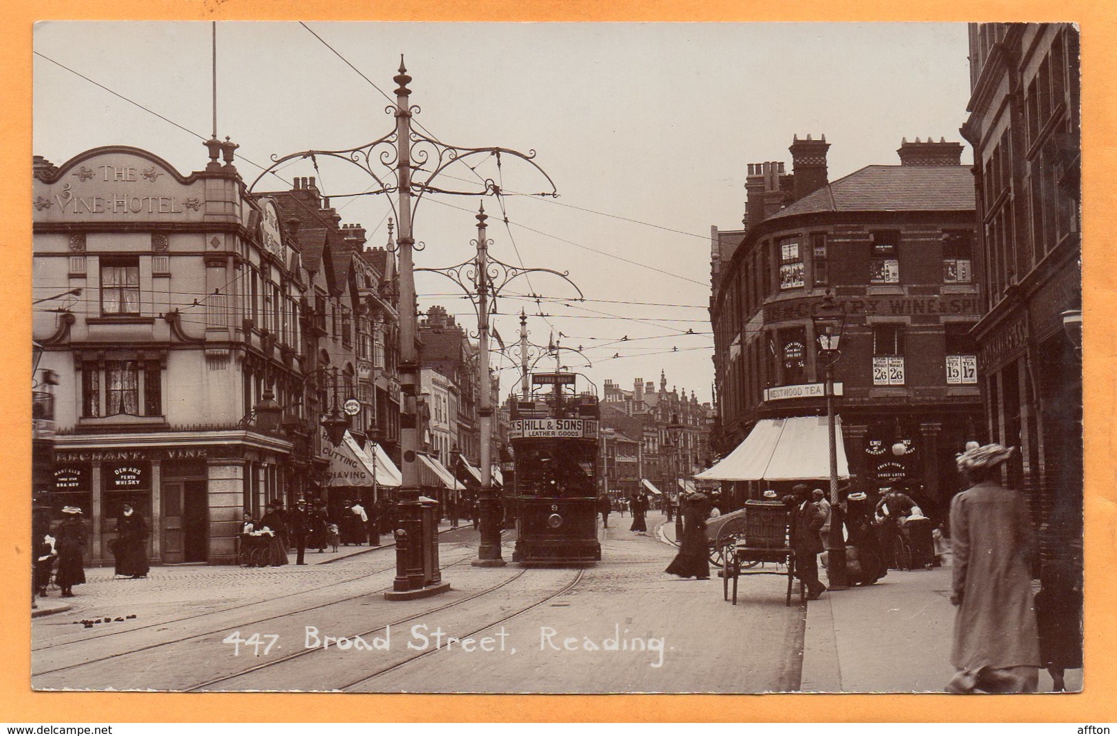 Reading UK 1908 Real Photo Postcard - Reading