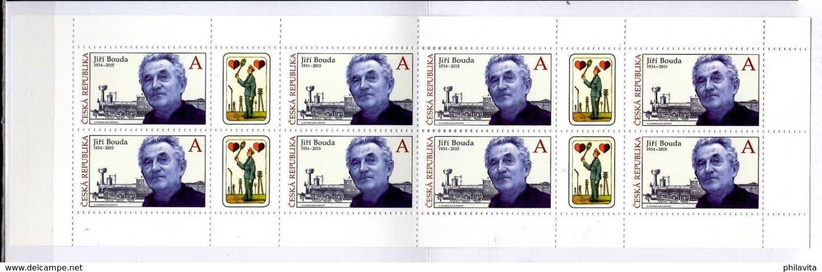 2018 Czech Rep. - History Of Czech Stamps Art -Juri Bouda Graphic, Locomotive Train Booklet MNH** MI MH 198 - Ungebraucht