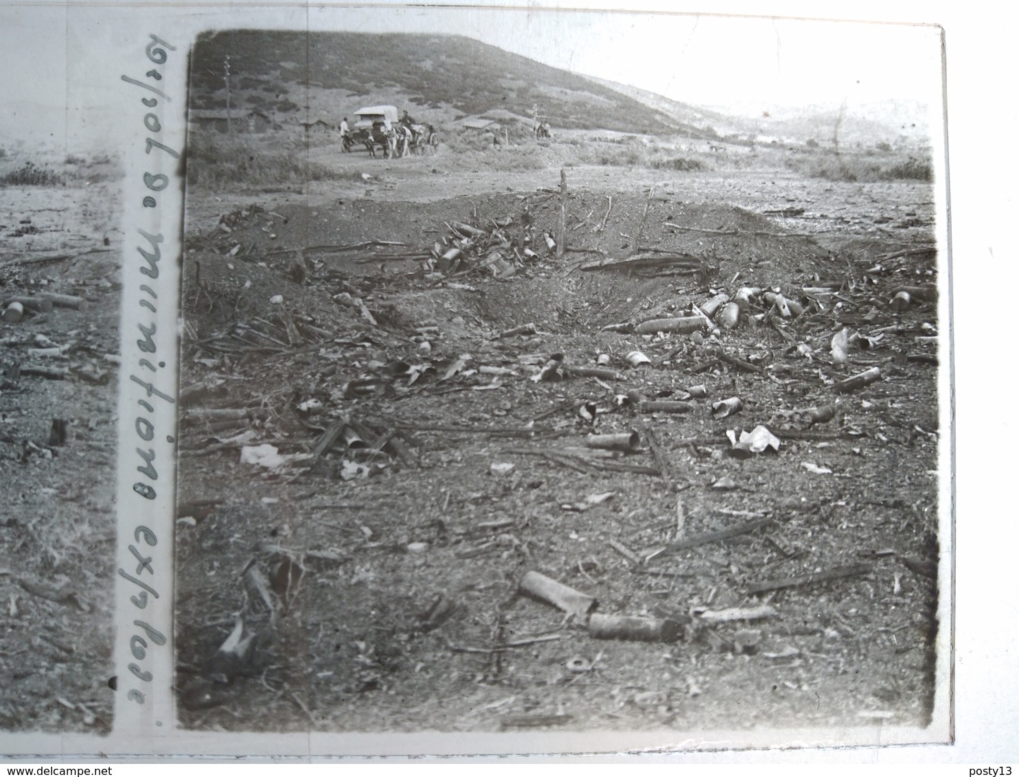 GRÈCE- Macédoine - Guerre 14-18 - Dépôt De Munitions Explosé-  Plaque De Verre Stéréoscopique 6x13 - 1918 - TBE - Diapositiva Su Vetro