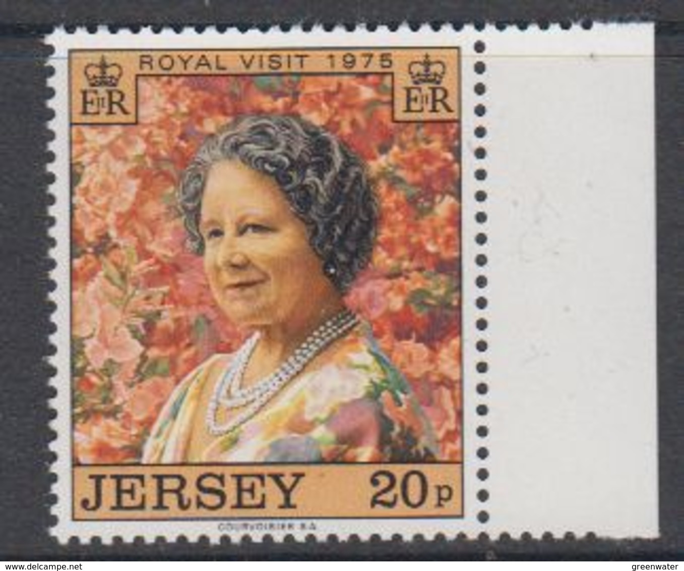 Jersey 1975 Royal Visit 1v ** Mnh (44108G) - Jersey