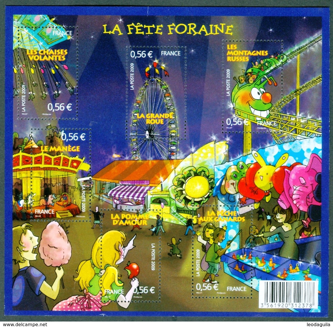 FRANCE #4378-83   -  LA FÊTE  FORAINE- 2009 - Unused Stamps