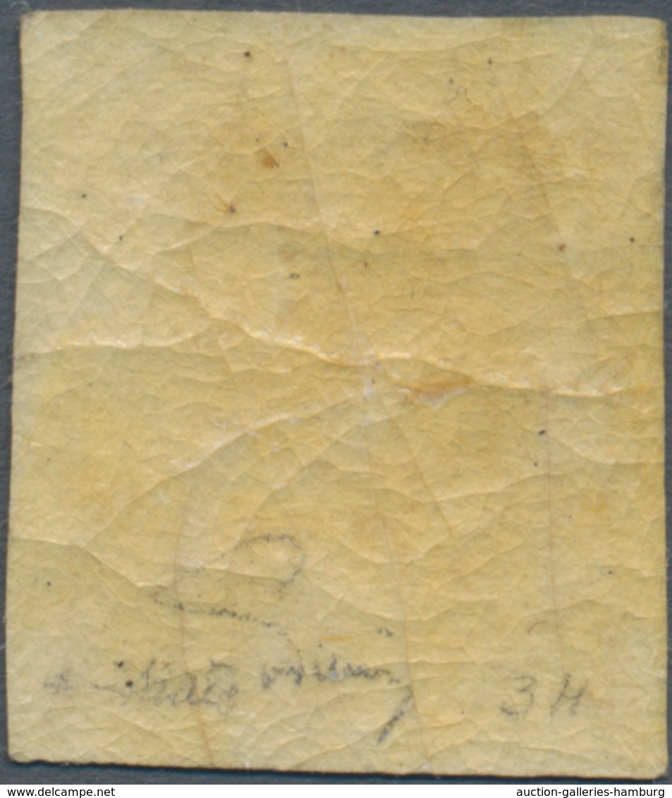 Österreich: 1850, 3 Kr Rot, Type IIIa Auf Handpapier, Ungebraucht Mit Etwas Getöntem, Typisch Gespru - Ongebruikt