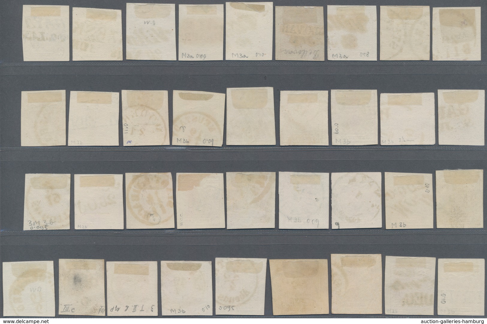 Österreich: 1850/1854 (ca.), Lot Von 67 Ausgesuchten Werten 1 Kr.-9 Kr. - Unused Stamps