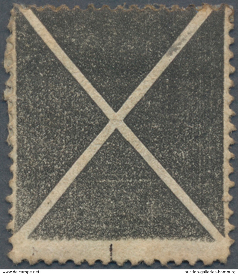 Österreich: 1858, Andreaskreuz Schwarz, Ungebraucht Mit Falzrest/Anhaftungen, Etwas Spuren. Mi. 1.20 - Unused Stamps