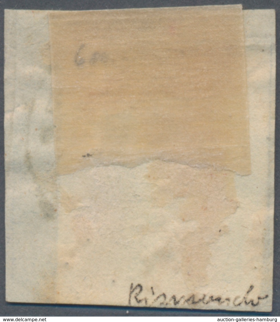 Österreich: 1858, (1.05 Kr) Blau Sauber Entwertet Mit K1 MANTOVA Auf Briefstück, Die Marke Ist Voll- - Ongebruikt