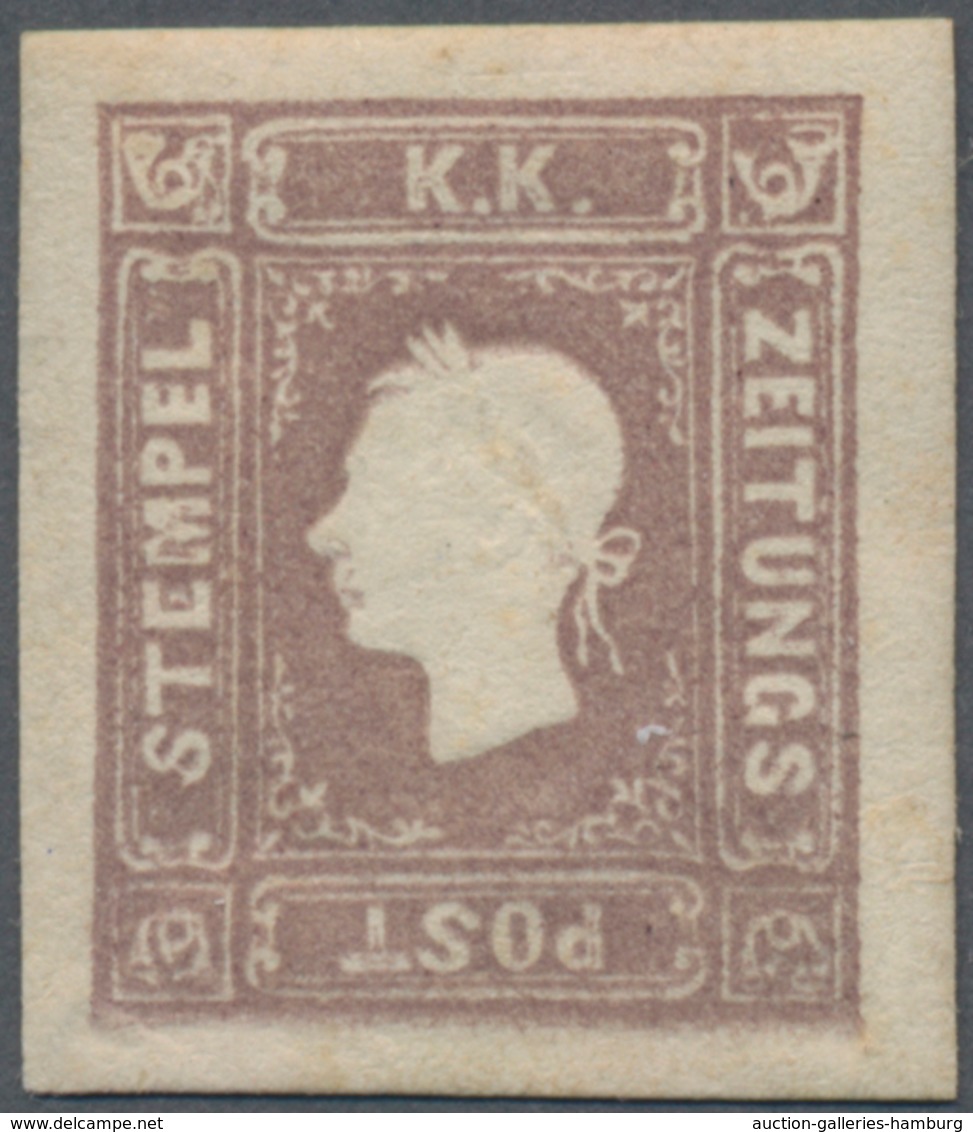 Österreich: 1858/1859, (1.05 Kr Dunkellila) Ungebraucht Mit Originalgummi Und Kleinen Anhaftungen, K - Unused Stamps