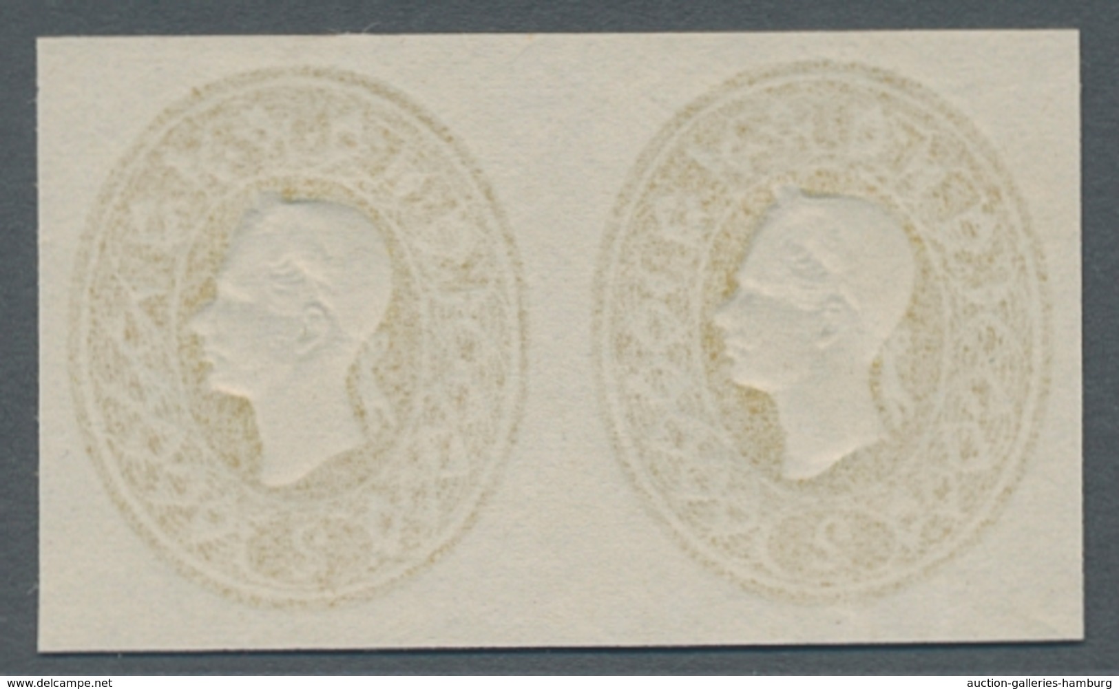 Österreich: 1884, Ungezähntes, Ungummiertes Probedruck-Paar Zum 2 Kreuzer Neudruck Der Freimarkenaus - Unused Stamps