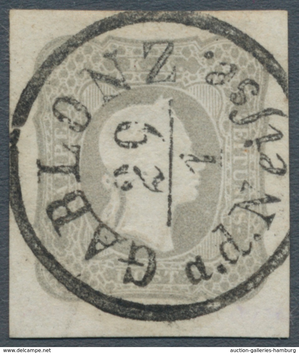 Österreich: 1861, (1,05 Kreuzer) Grau Zeitungsmarke, Mit Kräftiger Kopfprägung, Allseits Breitrandig - Nuevos