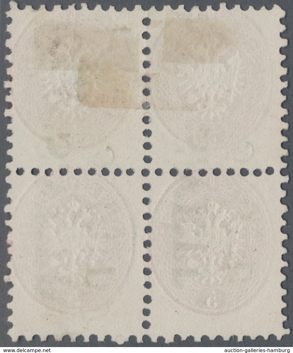 Österreich: 1863/1864, 5 Kr. Karminrosa, Farbfrischer Und Gut Gezähnter 4er-Block, Klar Entwertet Mi - Nuevos