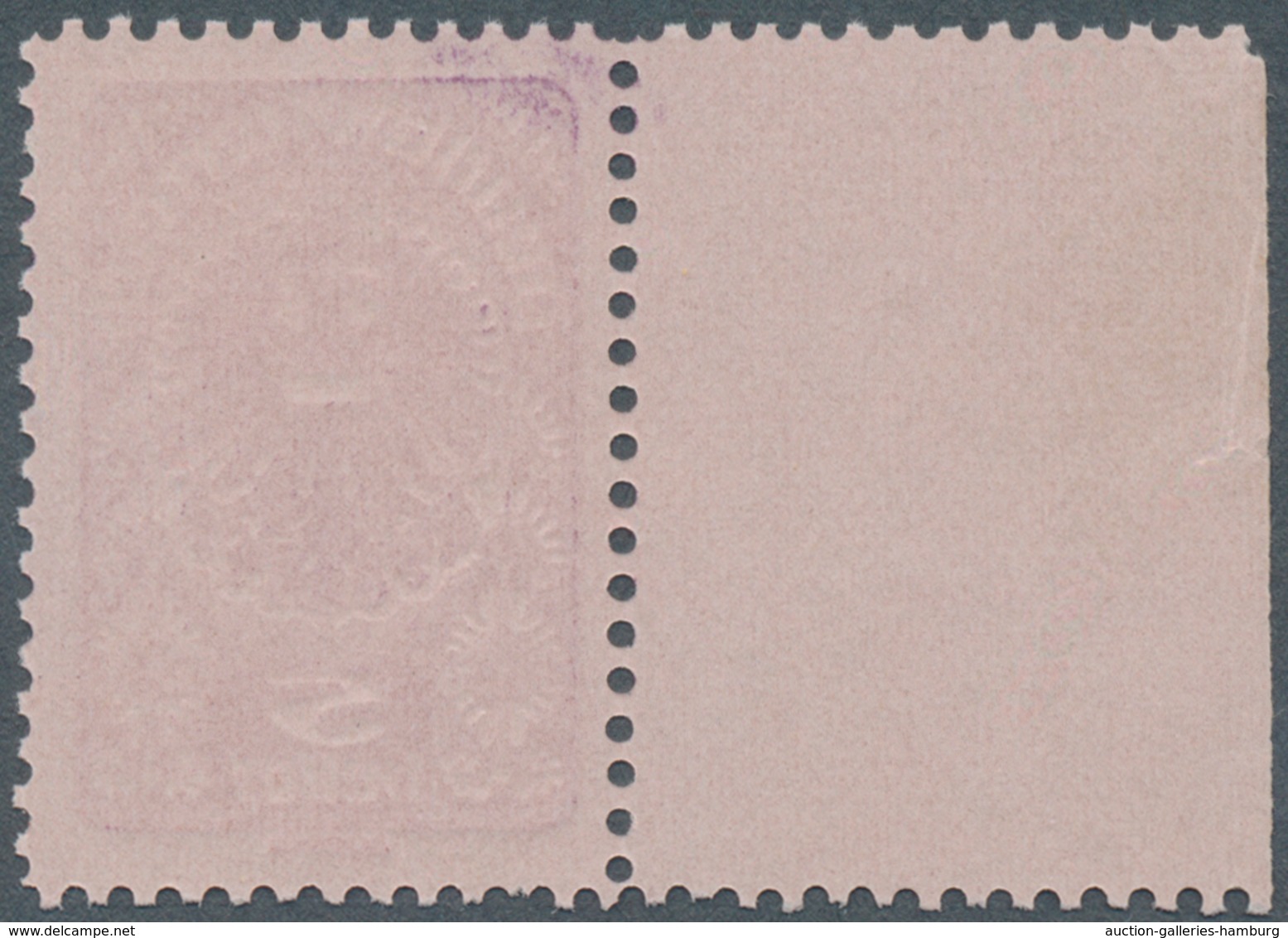 Österreich: 1919/1920, Freimarken, 5 H. Als Farbprobe In Rot Auf Rosa Papier Und Mit Linienzähnung, - Unused Stamps