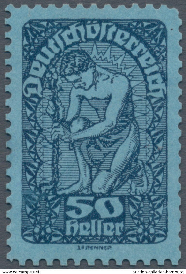 Österreich: 1919/1920, Freimarken, 50 H., Drei Verschiedene Farbproben In Abweichenden Farben Ockerb - Ongebruikt