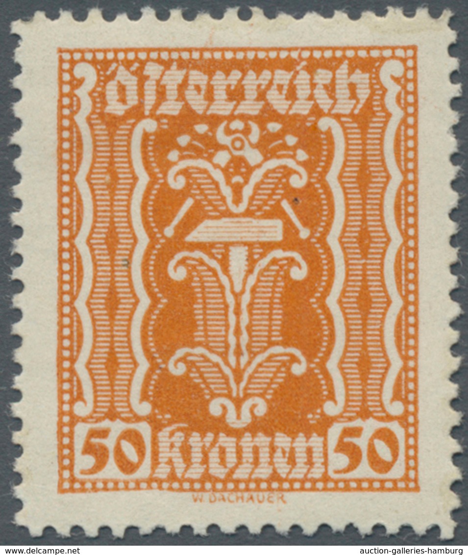 Österreich: 1922. Freimarken Landwirtschaft, Gewerbe, Industrie. 4 Werte Zu 10 Kronen, 3 Werte Zu 50 - Nuevos