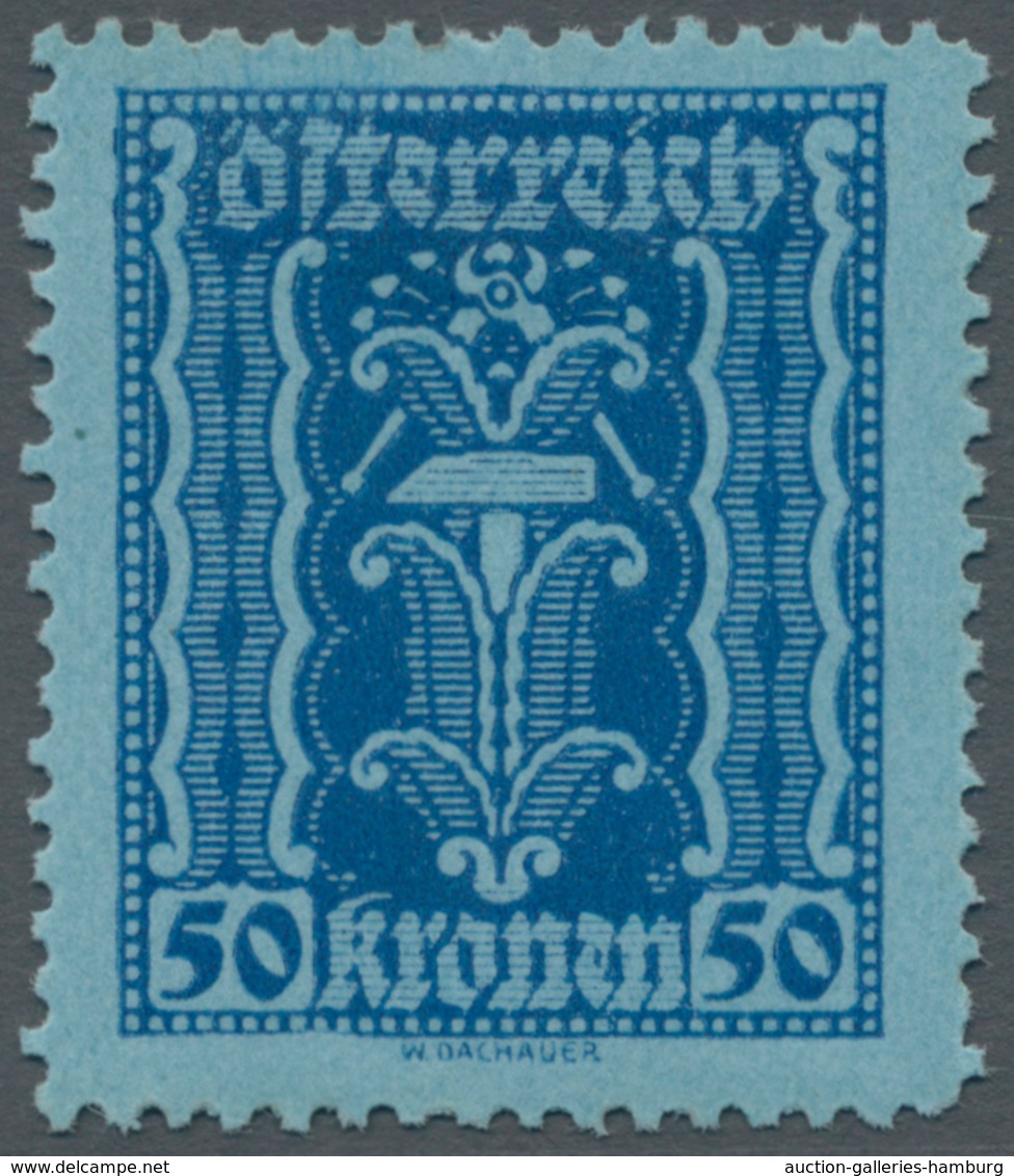 Österreich: 1922. Freimarken Landwirtschaft, Gewerbe, Industrie. 4 Werte Zu 10 Kronen, 3 Werte Zu 50 - Nuevos