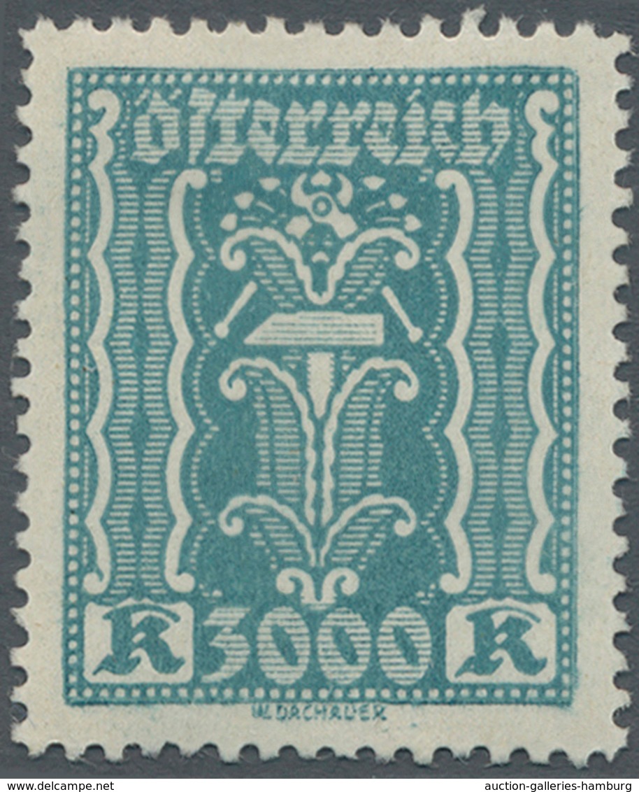 Österreich: 1922. Freimarken Landwirtschaft, Gewerbe, Industrie. 4 Werte zu 10 Kronen, 3 Werte zu 50