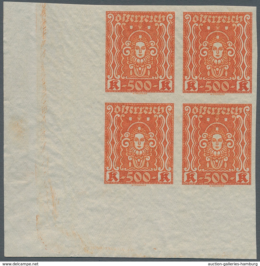 Österreich: 1922, 20-10.000 Kr Frauenkopf Ungezähnt, Komplett 11 Werte In Postfrischen Rand- Bzw. Ec - Nuevos