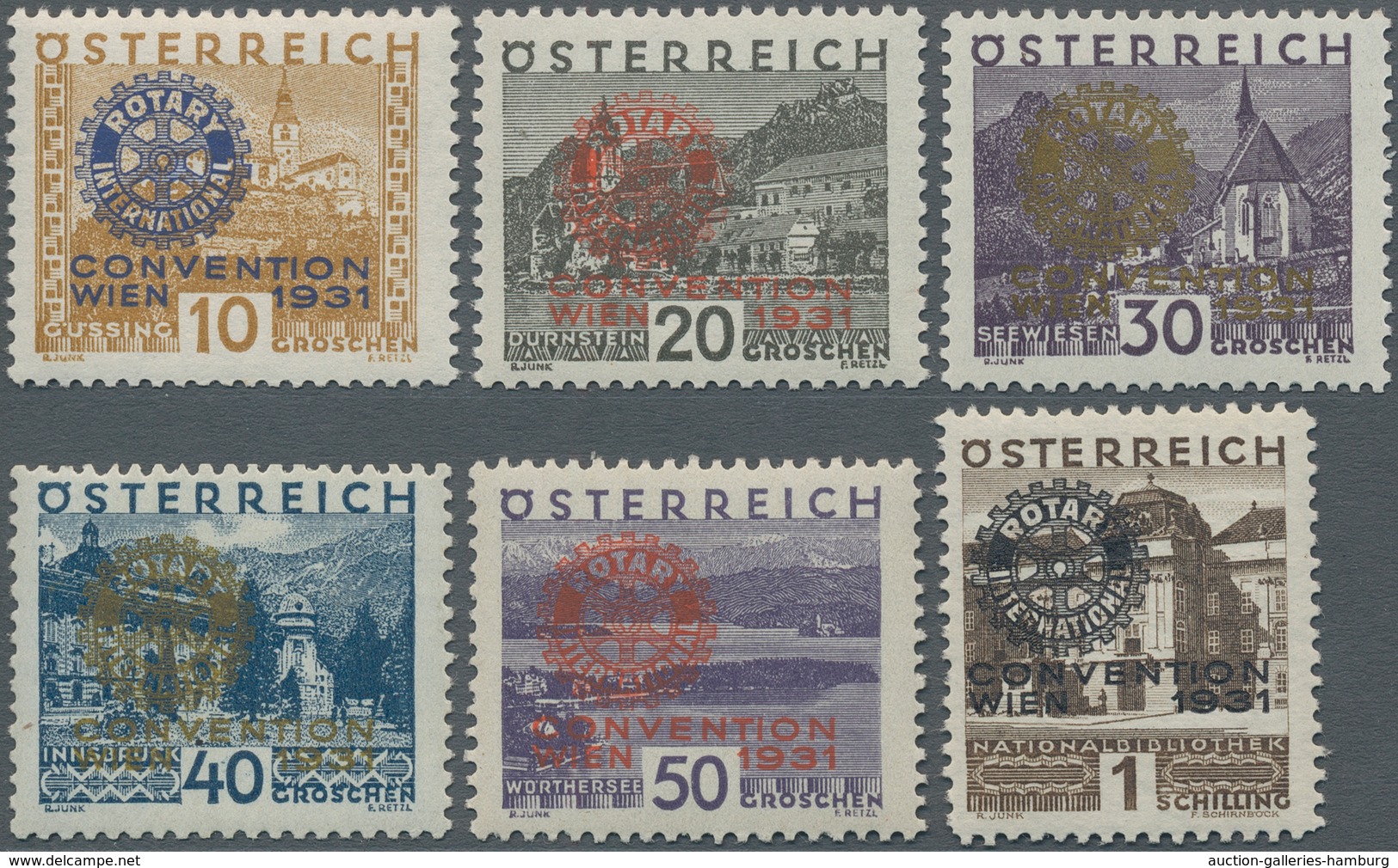 Österreich: 1931, Rotary, Kompletter Satz Postfrisch. Mi. 650,- €. - Nuevos