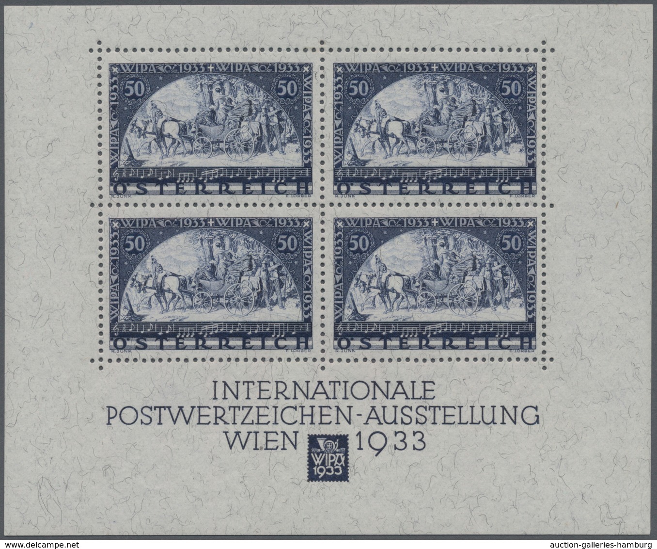Österreich: 1933, Wipa-Block, Besonders Farbtiefer Luxus-Block, Postfrisch Mit Nur Minimalsten, Prak - Nuevos