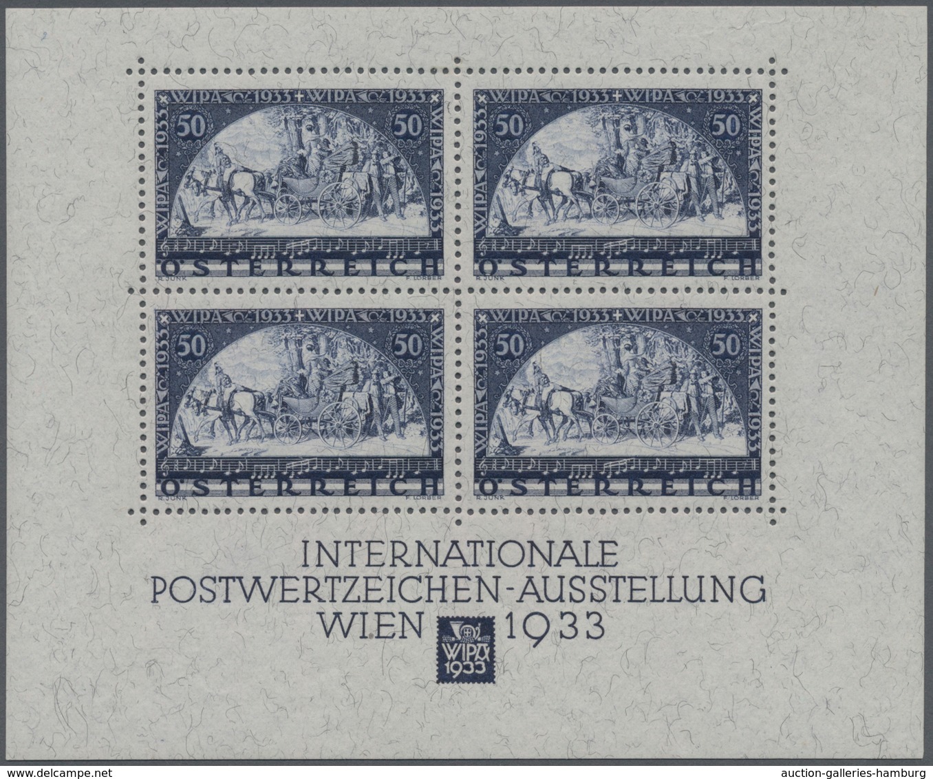 Österreich: 1933, Wipa-Block, Besonders Farbtiefer Luxus-Block, Postfrisch Mit Nur Minimalsten, Prak - Neufs