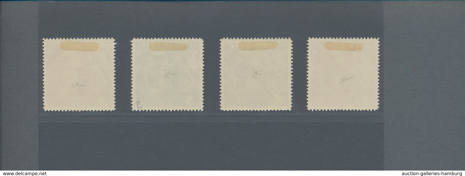 Österreich: 1934, Freimarken "Trachten", 5 Sch. "Städtische Arbeit", Vier Gezähnte Offsetdruck-Probe - Unused Stamps