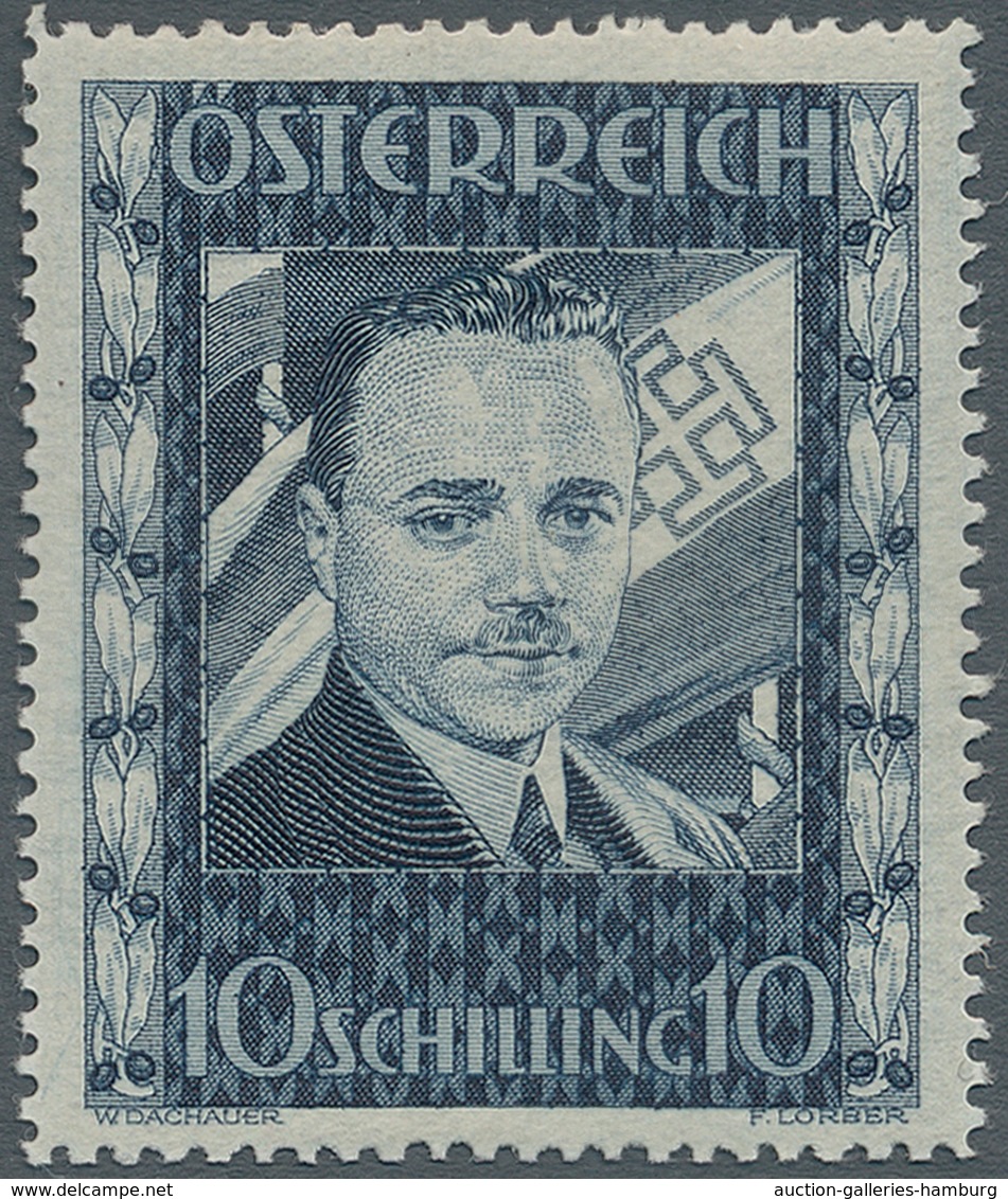 Österreich: 1936, 10 S Dollfuß Postfrisch In Unsignierter Prachterhaltung, Fotoattest Soecknick BPP - Ongebruikt