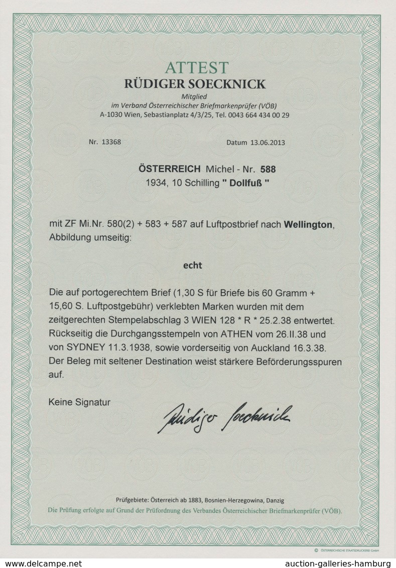 Österreich: 1936, 10 Schilling Dollfuß Sowie 2 X 45 G, 1 S Und 5 S Freimarken Volkstrachten, Portoge - Ungebraucht