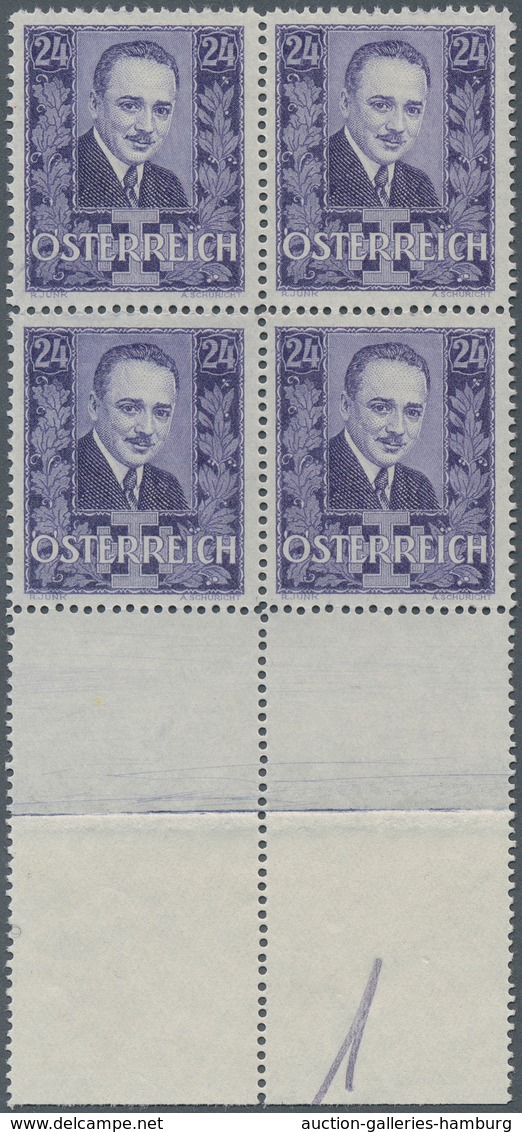 Österreich: 1934, 24 G Dollfuß Trauer In Allen 9 Abweichenden Imprimaturfarben Auf Ungummiertem Papi - Unused Stamps