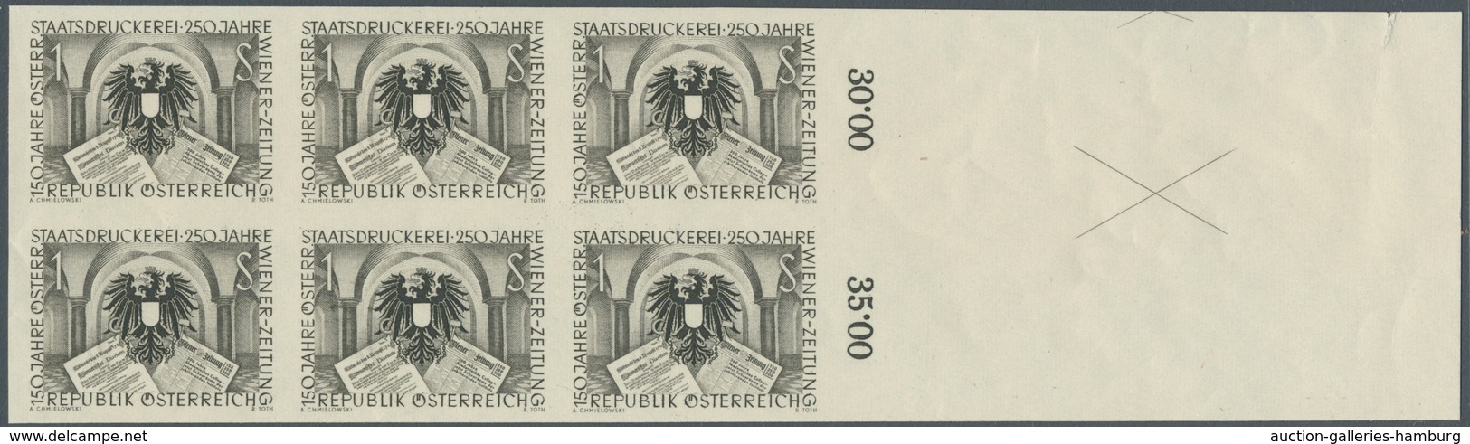 Österreich: 1954. Österreichische Staatsdruckerei, 150 Jahre, Mit Der Abart "Farbe Rot Fehlend UND U - Ungebraucht