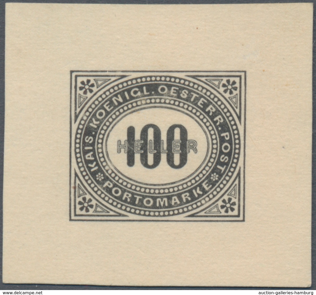 Österreich - Portomarken: 1899/1900, 1 H. Bis 100 H., Komplette Serie Von Zwölf Werten Je Als Einzel - Portomarken