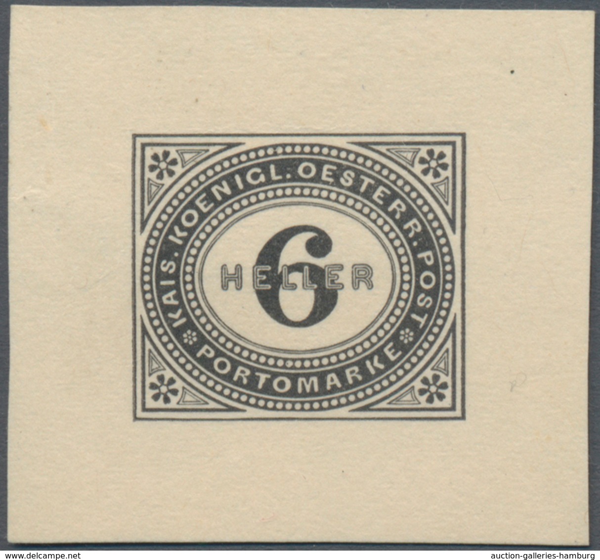 Österreich - Portomarken: 1899/1900, 1 H. bis 100 H., komplette Serie von zwölf Werten je als Einzel