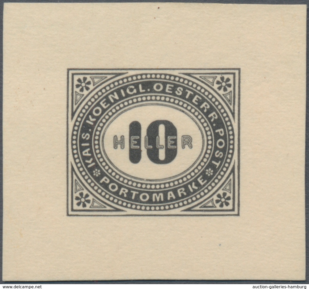 Österreich - Portomarken: 1899/1900, 1 H. bis 100 H., komplette Serie von zwölf Werten je als Einzel