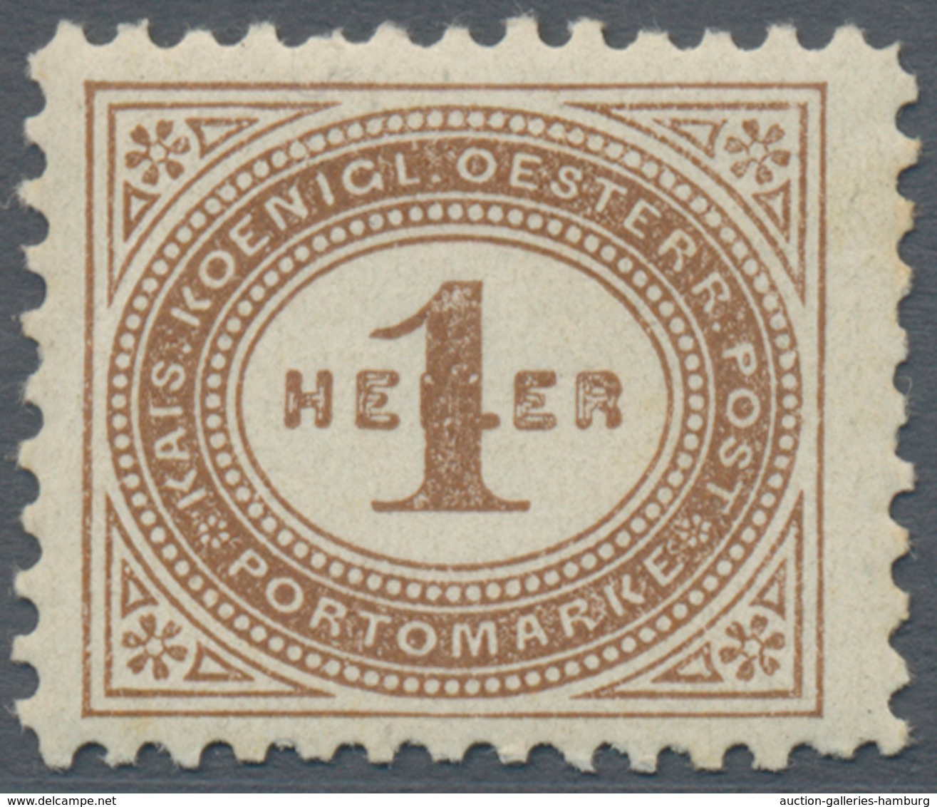 Österreich - Portomarken: 1900, 1 H. Bis 100 H. In Kammzähnung Und In Linienzähnung L 10½, Zwei Komp - Strafport