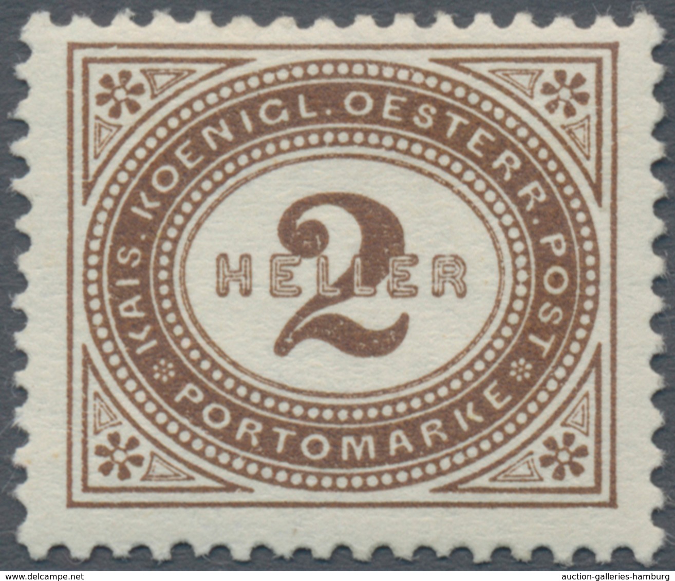 Österreich - Portomarken: 1900, 1 H. bis 100 H. in Kammzähnung und in Linienzähnung L 10½, zwei komp