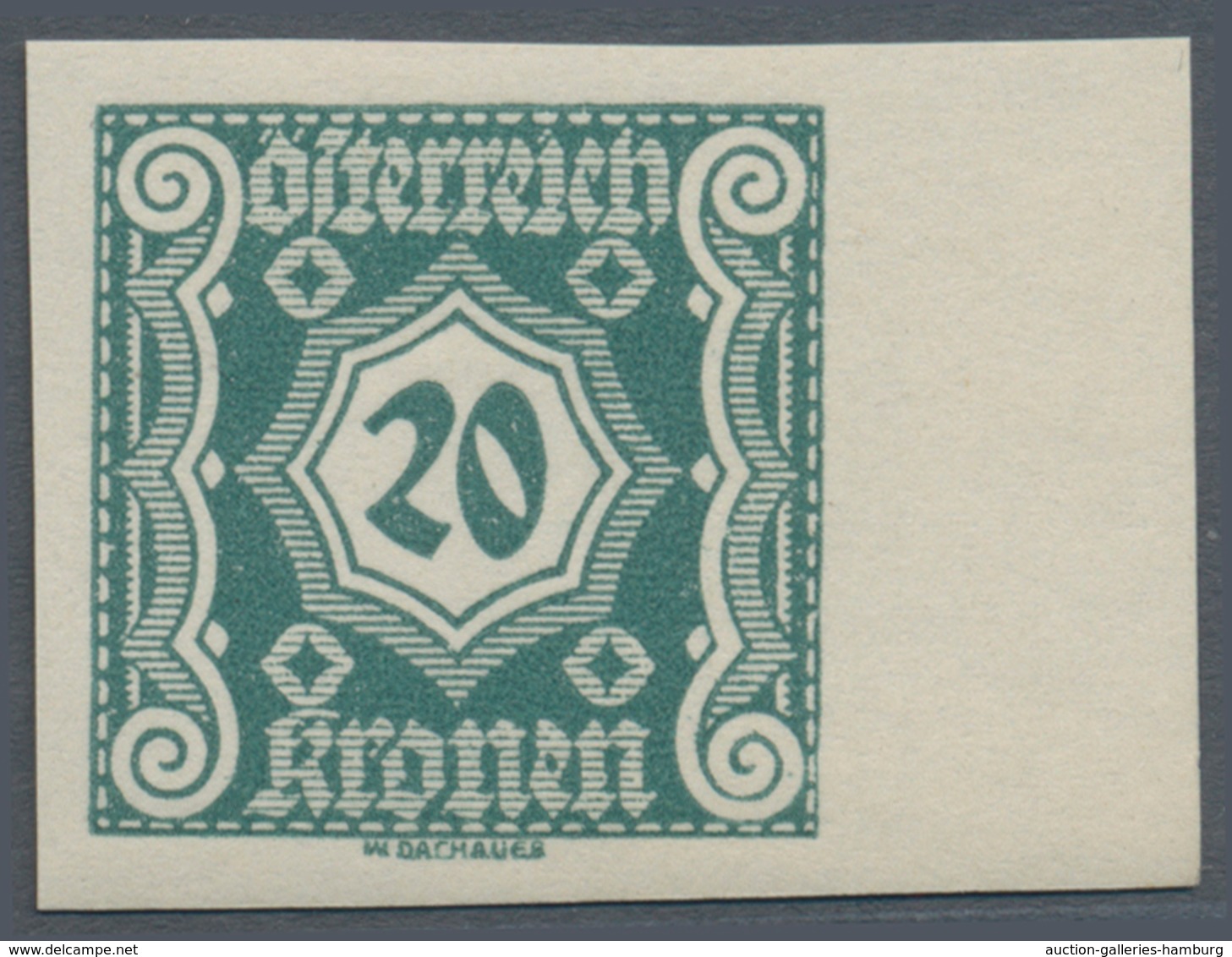 Österreich - Portomarken: 1922, Ziffern, 10 Kr. Bis 50 Kr. Kleines Format, Sechs Werte Ungezähnt Vom - Portomarken