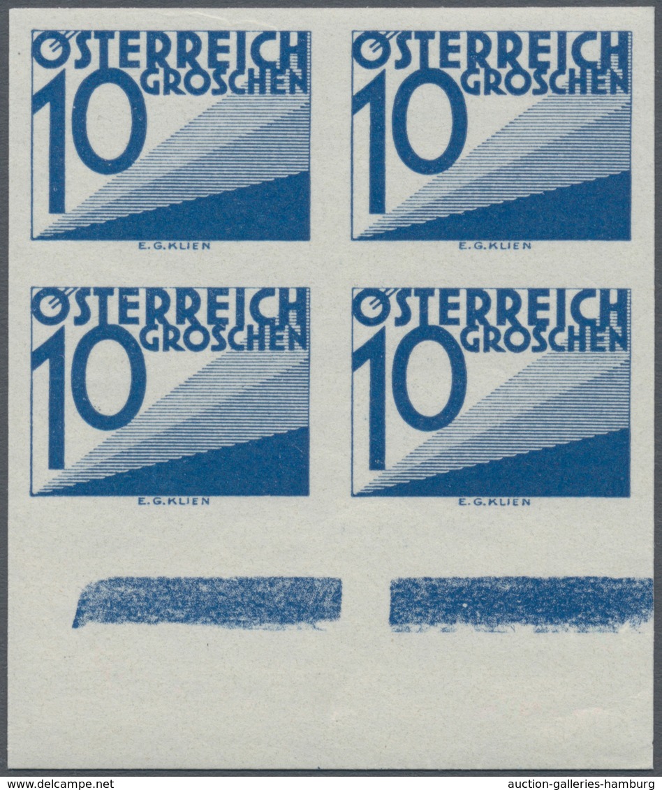 Österreich - Portomarken: 1925/1932, Ziffern, 5 Gr., 10 Gr., 12 Gr., 20 Gr., 24 Gr. Und 1 Sch. Je In - Strafport