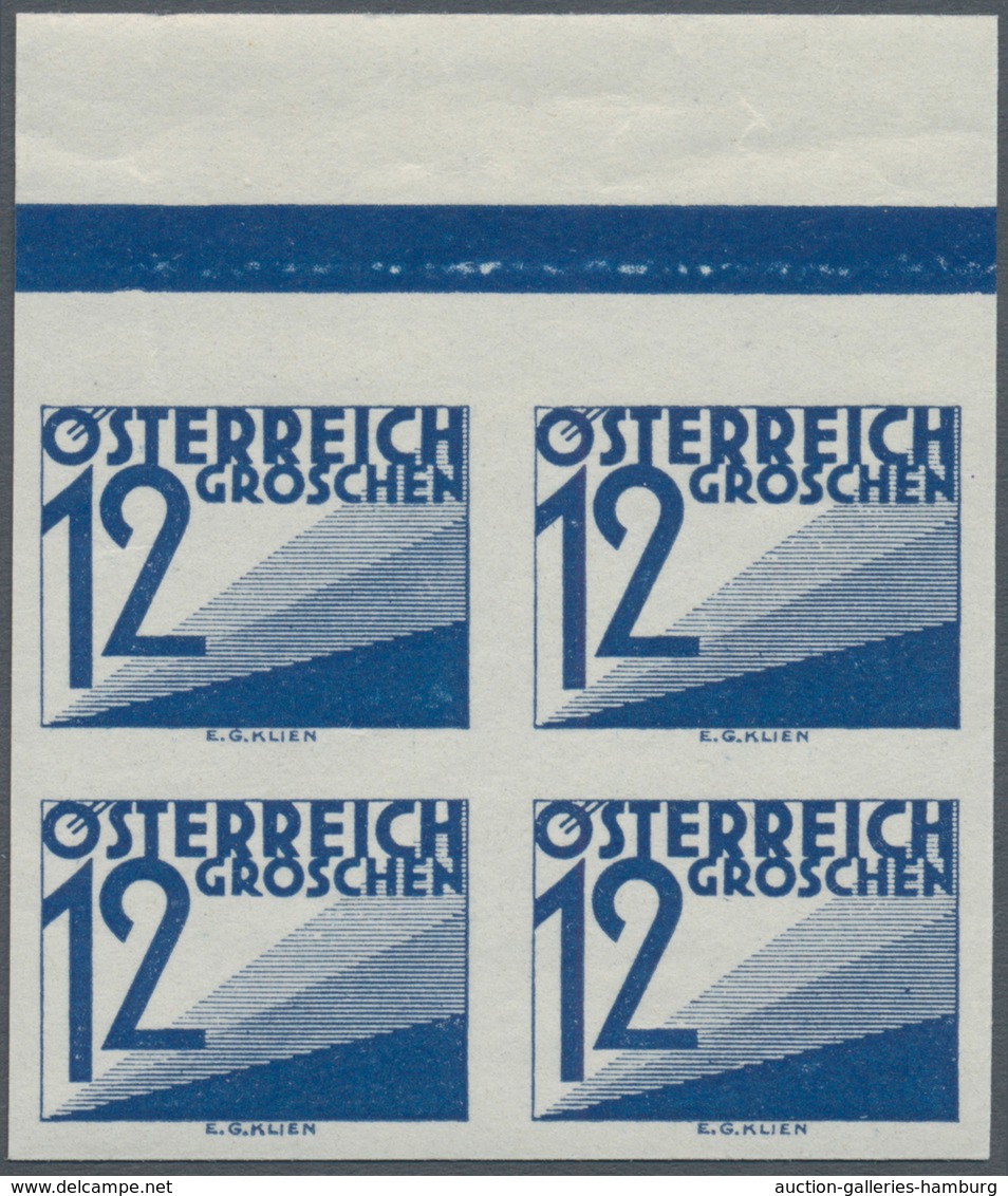 Österreich - Portomarken: 1925/1932, Ziffern, 5 Gr., 10 Gr., 12 Gr., 20 Gr., 24 Gr. Und 1 Sch. Je In - Strafport