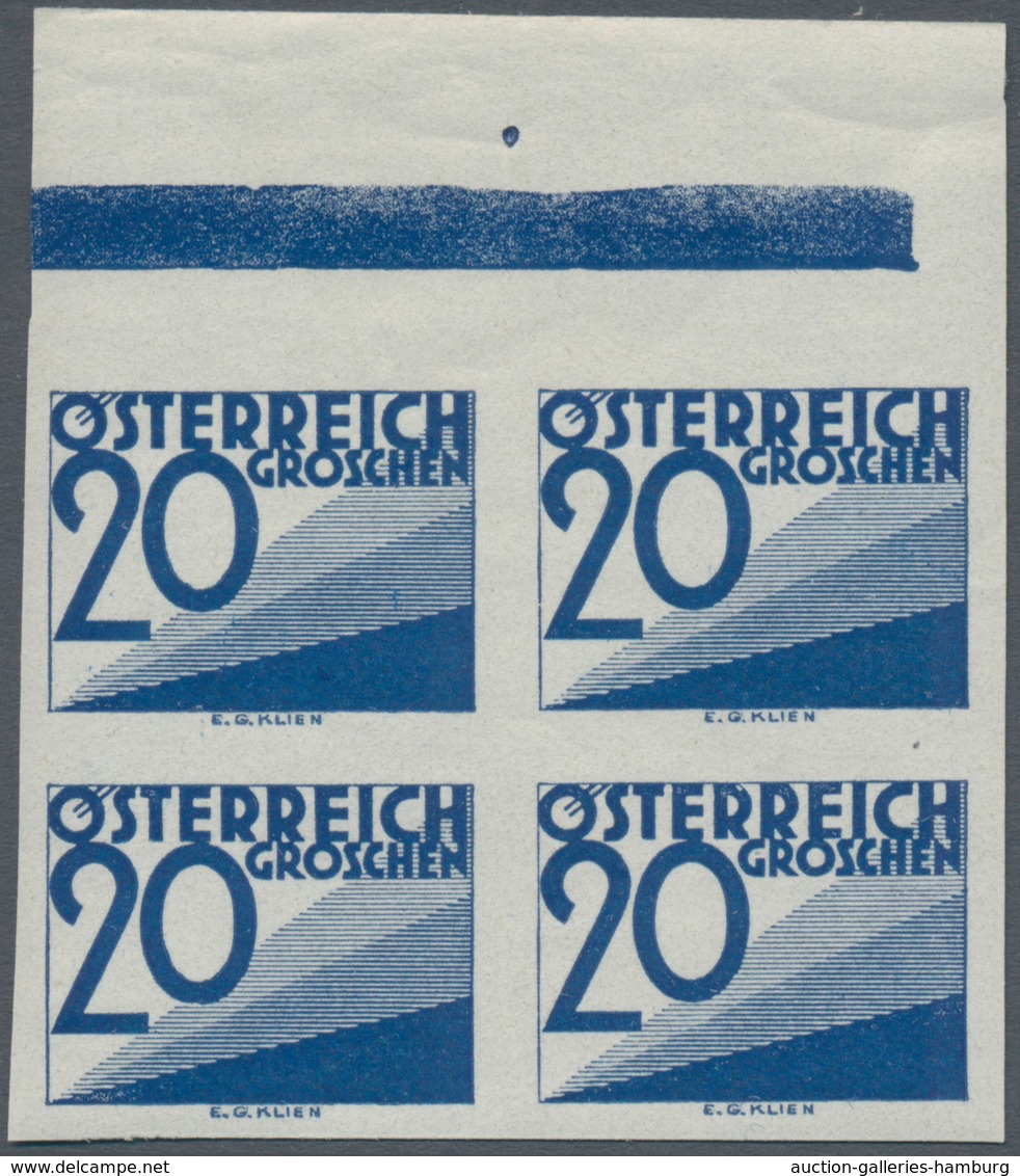 Österreich - Portomarken: 1925/1932, Ziffern, 5 Gr., 10 Gr., 12 Gr., 20 Gr., 24 Gr. Und 1 Sch. Je In - Taxe