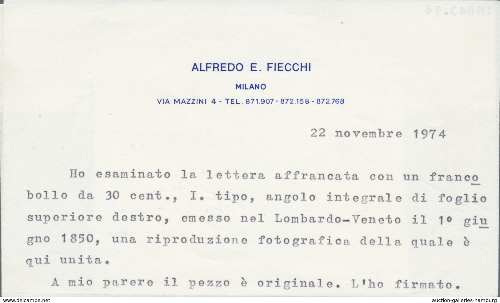 Österreich - Lombardei Und Venetien: 1850, 30 C Braun, Maschinenpapier, Unfassbar Breitrandige Recht - Lombardo-Vénétie