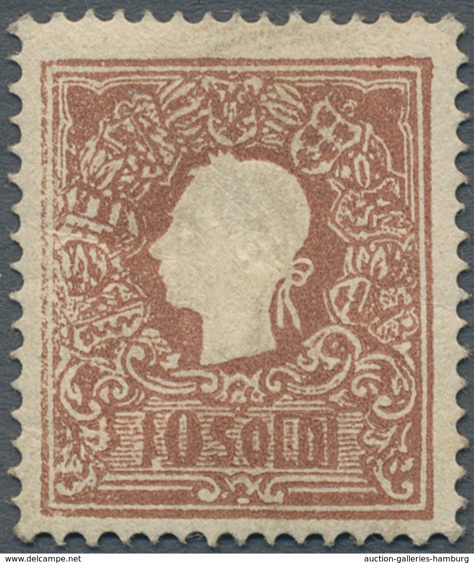 Österreich - Lombardei Und Venetien: 1859, 10 Soldi Lilabraun, Type II, Farbfrisches Und Gut Gezähnt - Lombardo-Vénétie