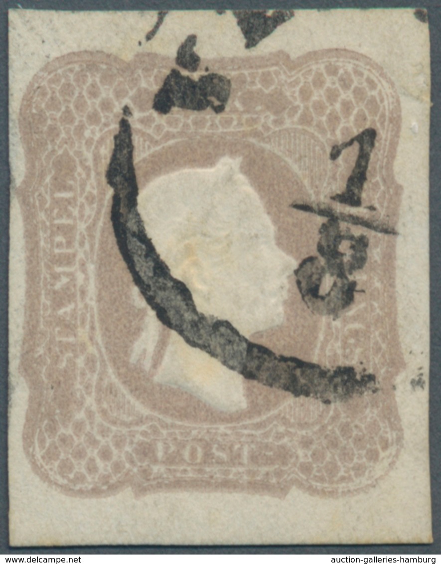 Österreich - Lombardei Und Venetien - Zeitungsmarken: 1861, (1.05) Grauviolett Sauber Gestempelt, Vo - Lombardo-Vénétie