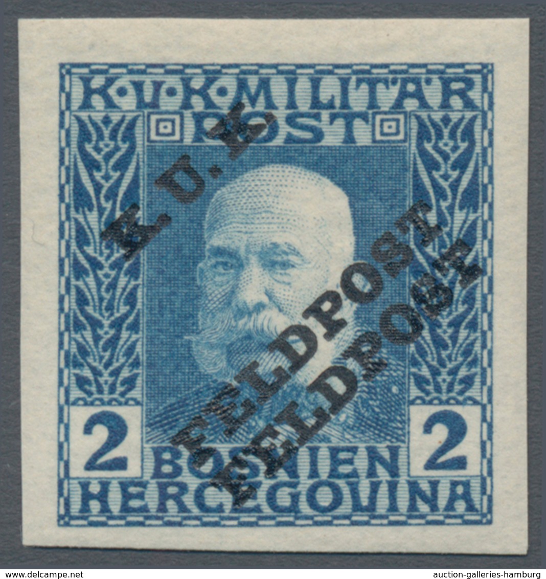 Österreichisch-Ungarische Feldpost - Allgemeine Ausgabe: 1915, 1 H - 10 K Franz Joseph Ungezähnt Mit - Other & Unclassified
