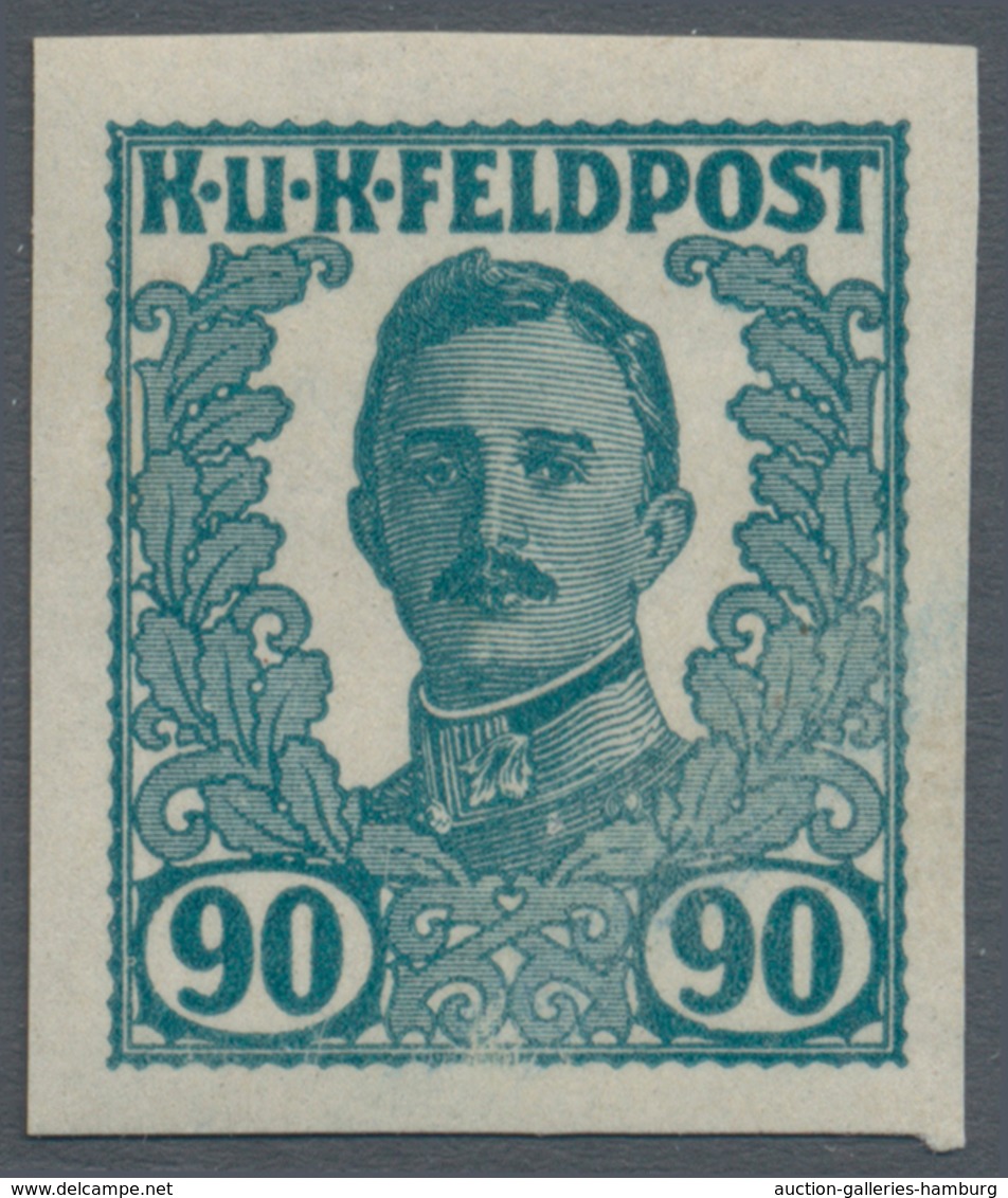 Österreichisch-Ungarische Feldpost - Allgemeine Ausgabe: 1918, Elf UNVERAUSGABTE Werte 1 H Bis 90 H - Otros & Sin Clasificación