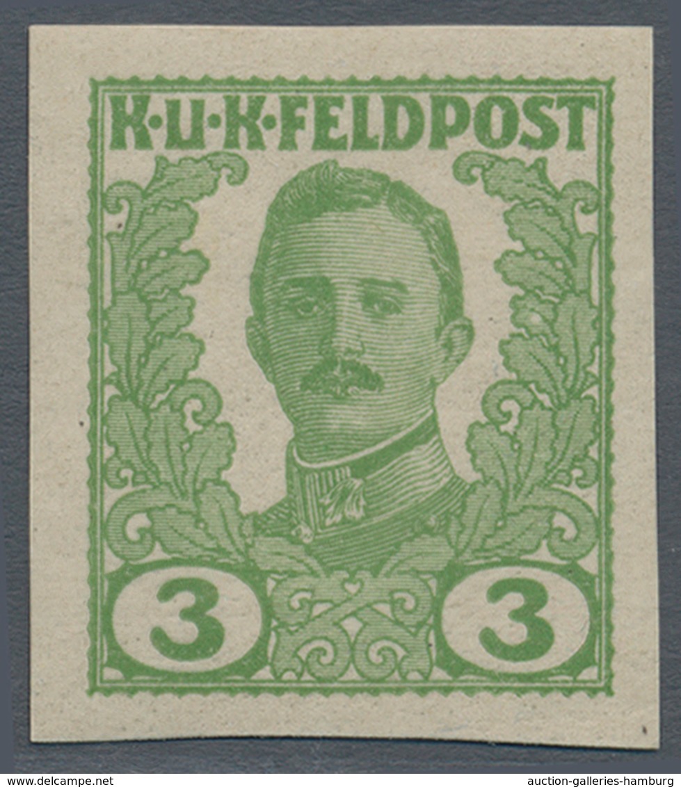 Österreichisch-Ungarische Feldpost - Allgemeine Ausgabe: 1918, Elf UNVERAUSGABTE Werte 1 H Bis 90 H - Autres & Non Classés