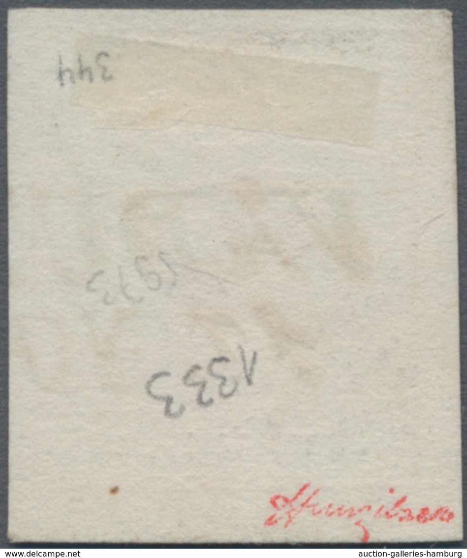 Österreich - Verwendung In Liechtenstein: 1854, 3 Kr. Rot Maschinenpapier Mit L2 VADU(TZ), Kab.stück - Other & Unclassified