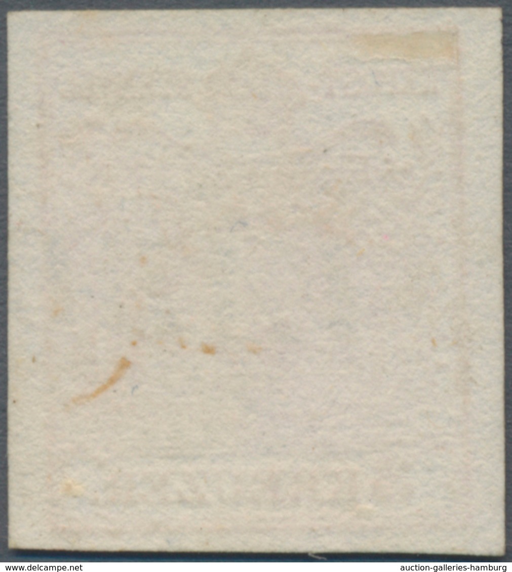 Österreich - Verwendung In Liechtenstein: 1850, 3 Kr. Rot Handpapier Mit L2 VADU(TZ), Kab.stück, Lt. - Otros & Sin Clasificación