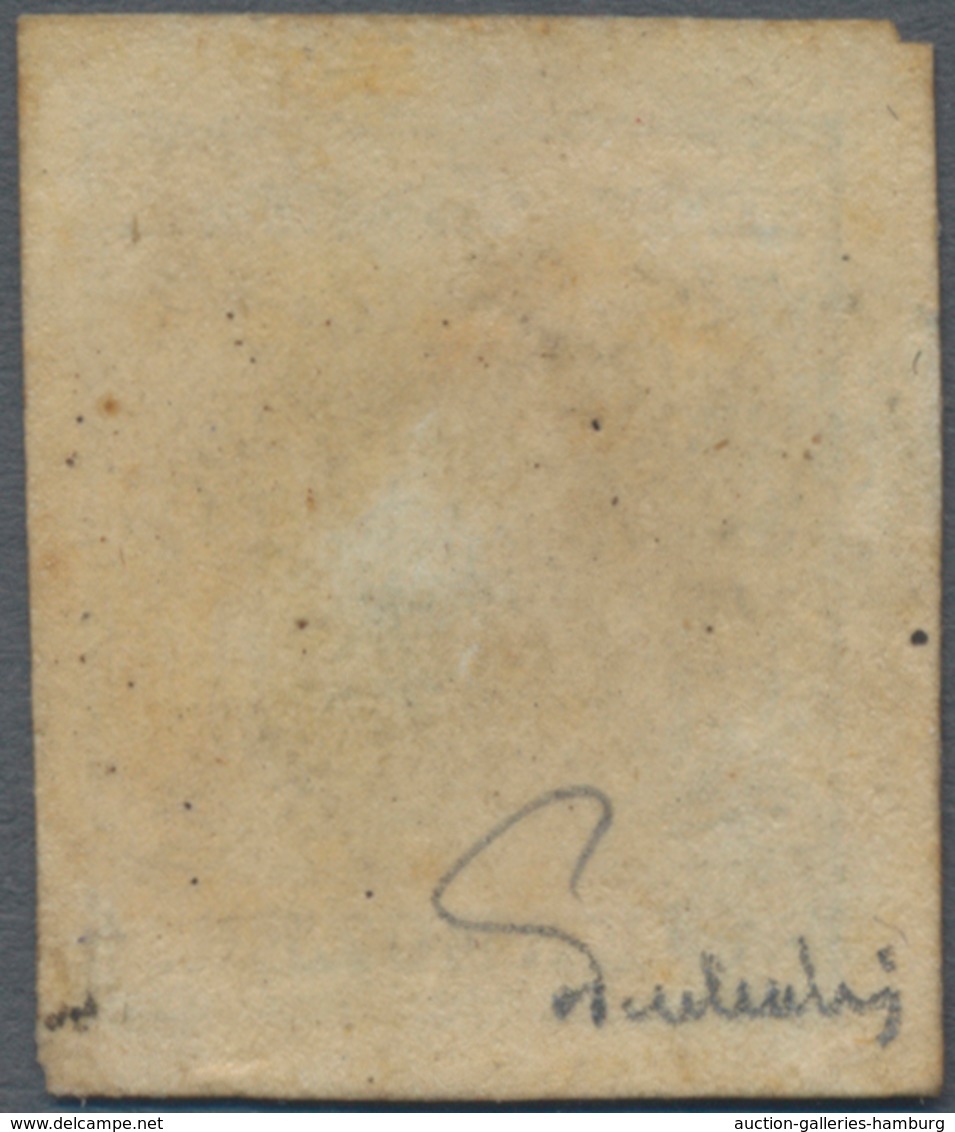 Österreich - Verwendung In Liechtenstein: 1854, 6 Kr. Blau Maschinenpapier Type III Mit L2 (V)ADUTZ, - Sonstige & Ohne Zuordnung