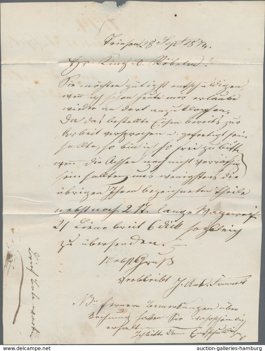 Österreich - Verwendung In Liechtenstein: 1874, 5 Kr. Rot Kaiserkopf Nach Rechts, Feiner Druck, Auf - Andere & Zonder Classificatie