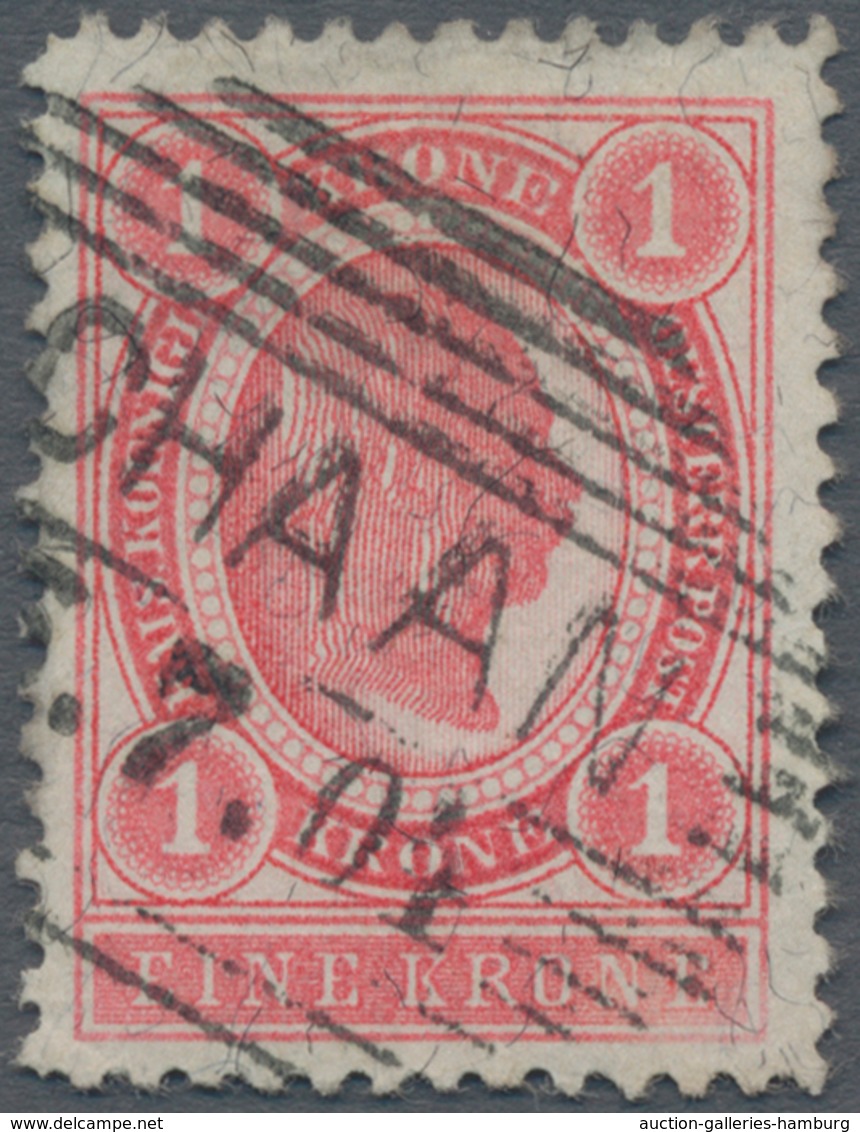 Österreich - Verwendung In Liechtenstein: 1899, 1 Kr. Karminrosa Kaiserkopf Im Oval, Lt. FA Marxer E - Otros & Sin Clasificación